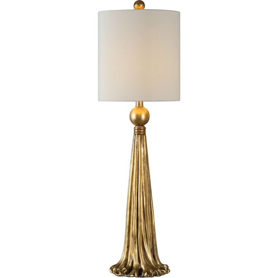 tassel gold table lamp   
