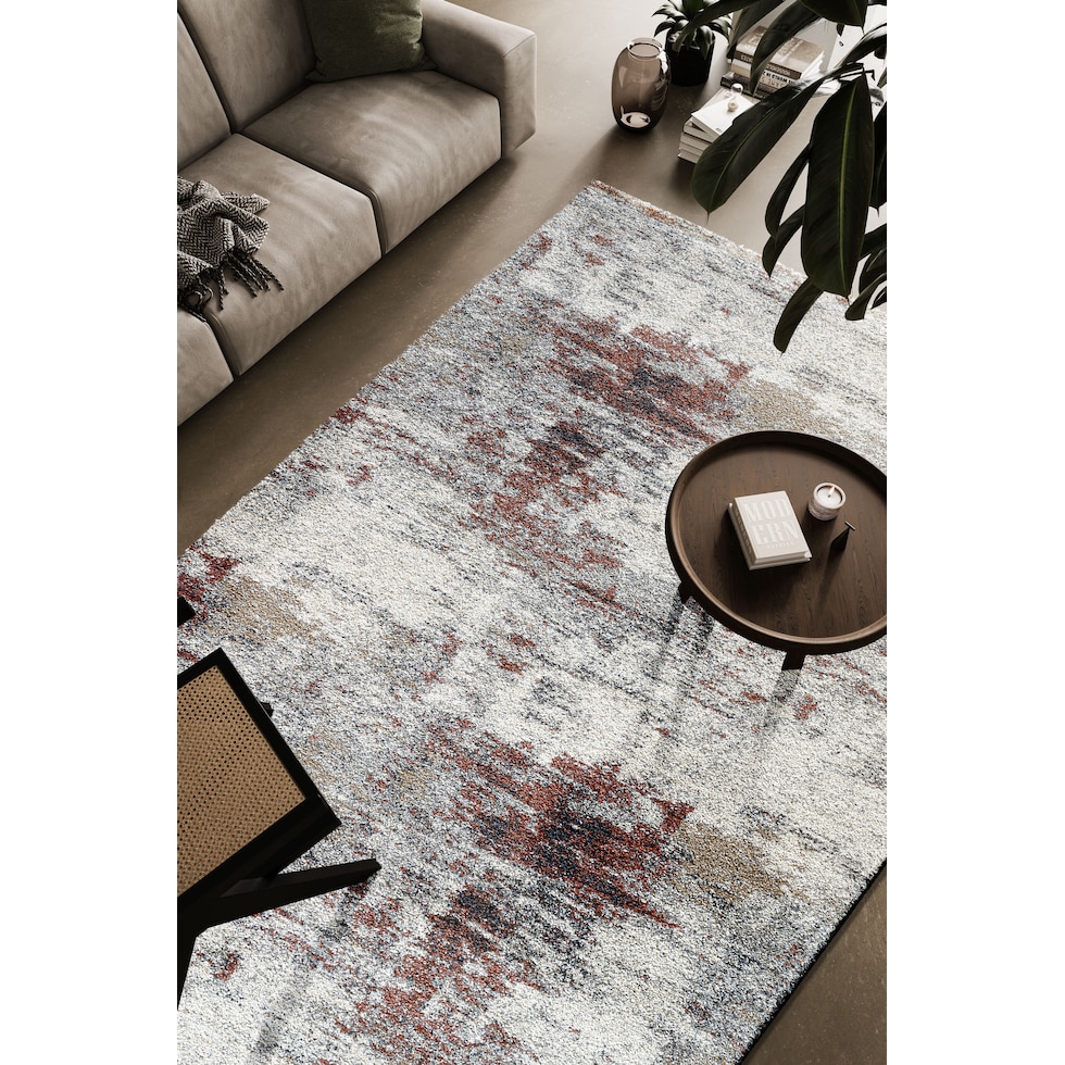 tatum ivory red area rug  x    