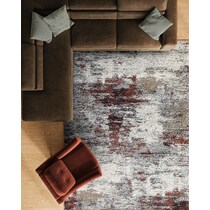 tatum ivory red area rug  x    