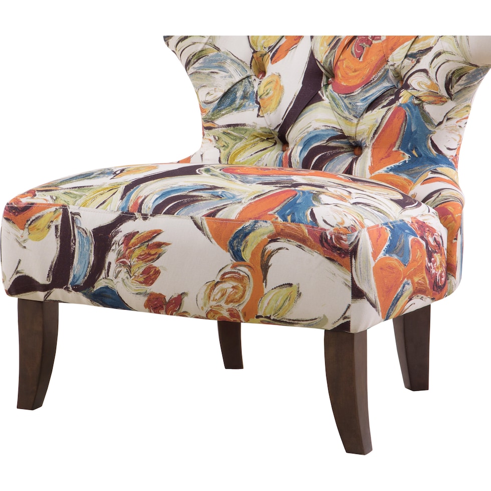 tayla multicolor accent chair   