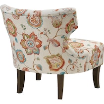 tayla orange accent chair   