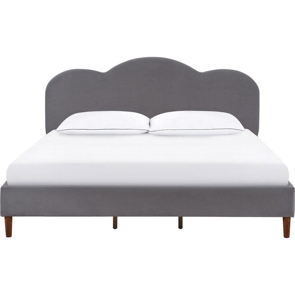 Taylor King Platform Bed Gray American Signature Furniture