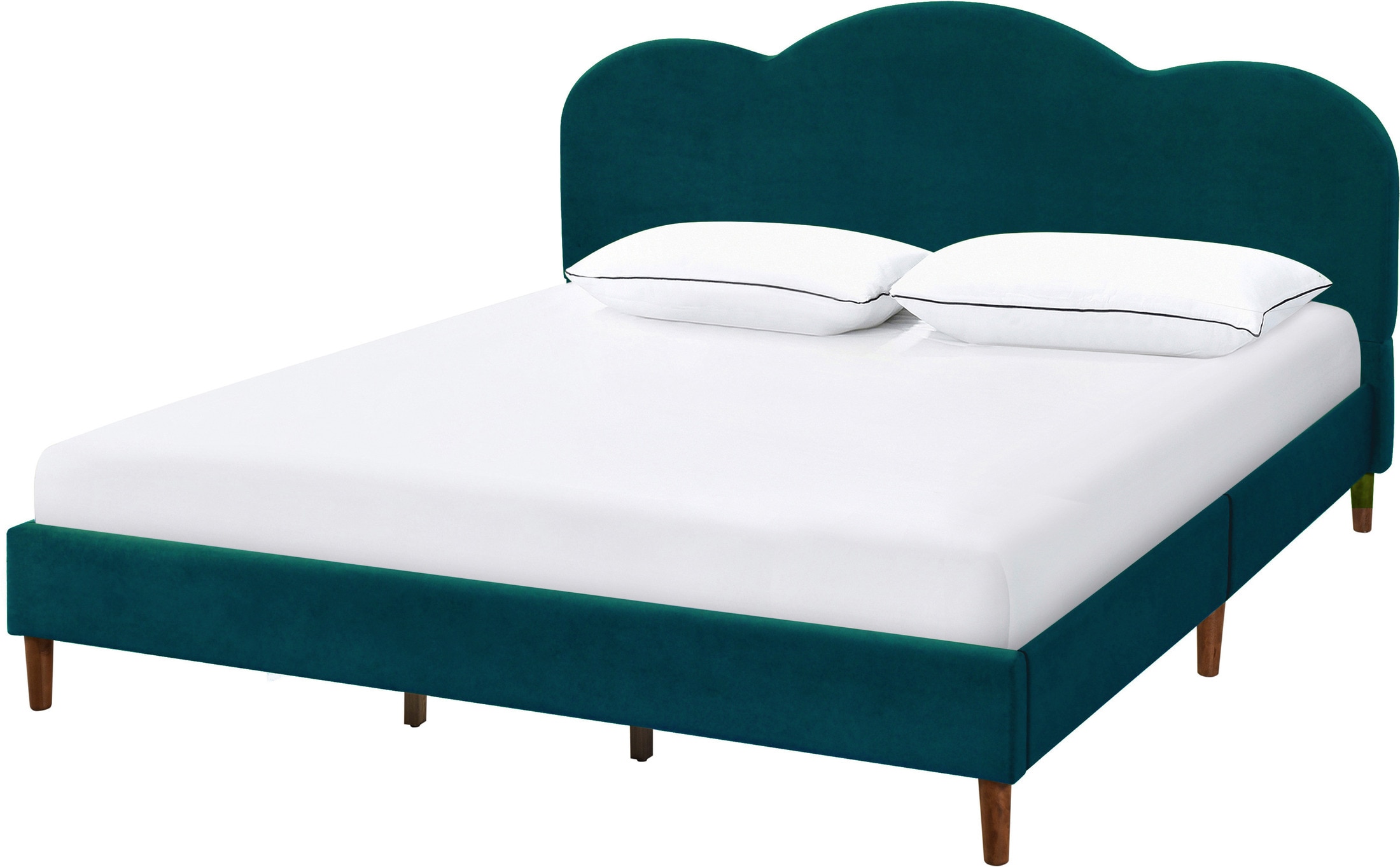 Taylor King Platform Bed Teal American Signature Furniture