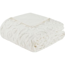 taylor white full queen bedding set   