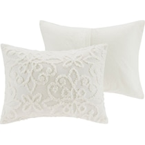 taylor white full queen bedding set   