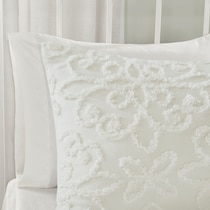 taylor white full queen bedding set   