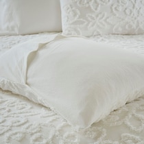 taylor white full queen bedding set   