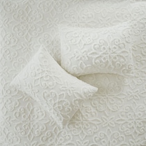 taylor white full queen bedding set   