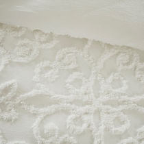 taylor white full queen bedding set   