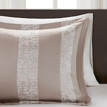 teagan light brown king bedding set   