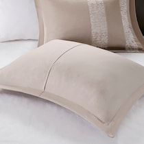 teagan light brown king bedding set   