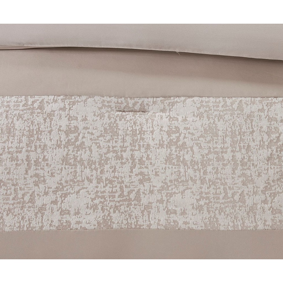 teagan light brown king bedding set   