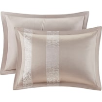 teagan light brown king bedding set   