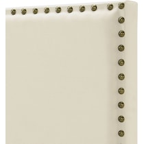 teagan white twin upholstered bed   