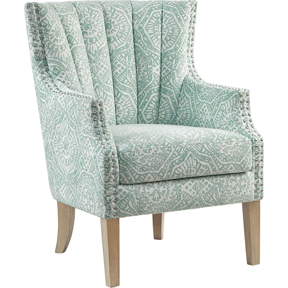 teal accent chair   