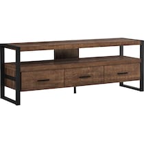 teasley dark brown tv stand   