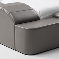tech bed gray king bed   