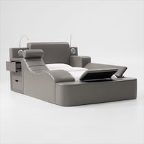 tech bed gray twin bed   