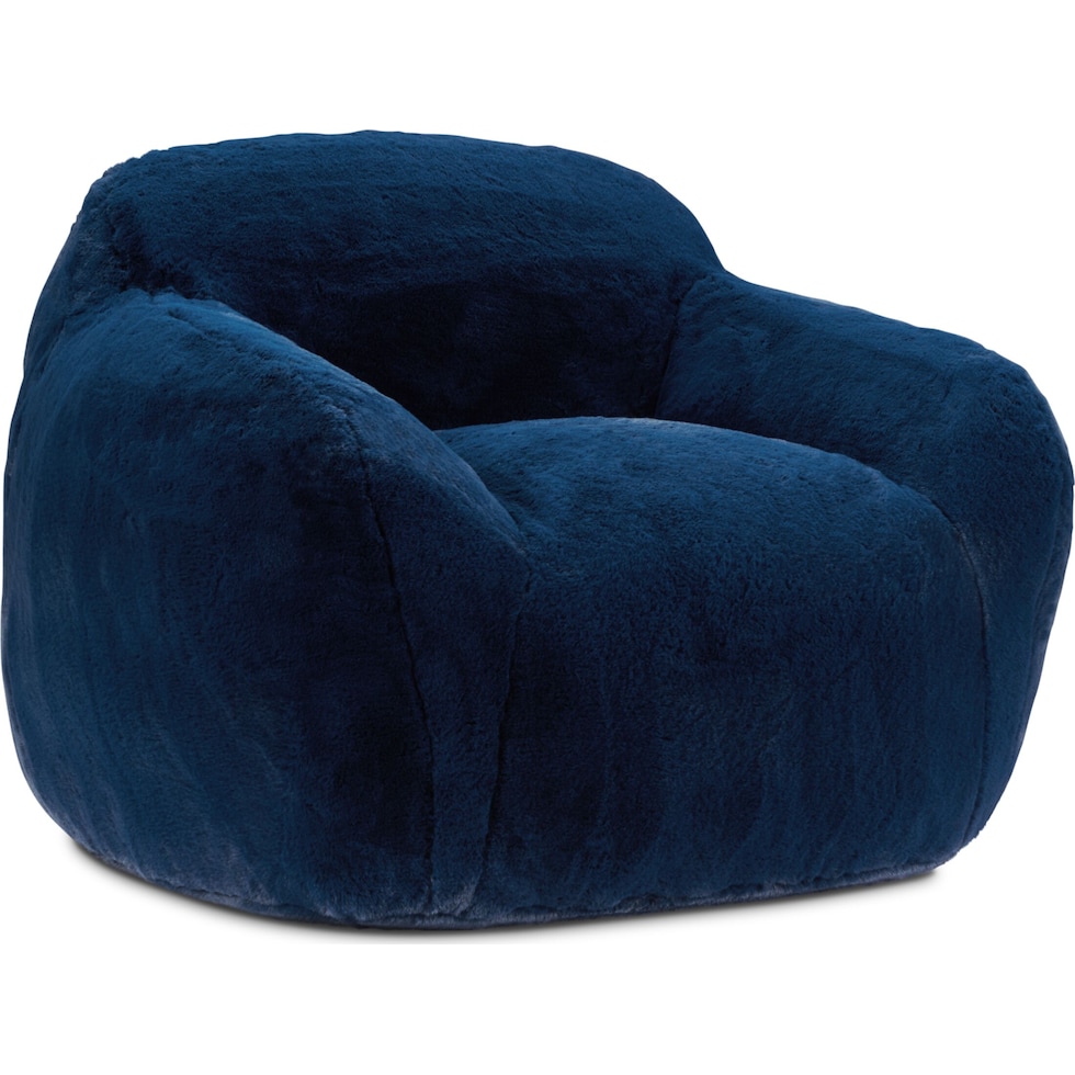 teddi blue accent chair   