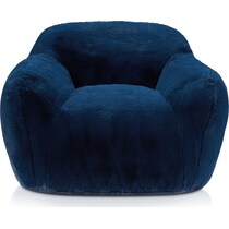 teddi blue accent chair   