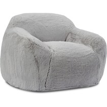 teddi gray accent chair   