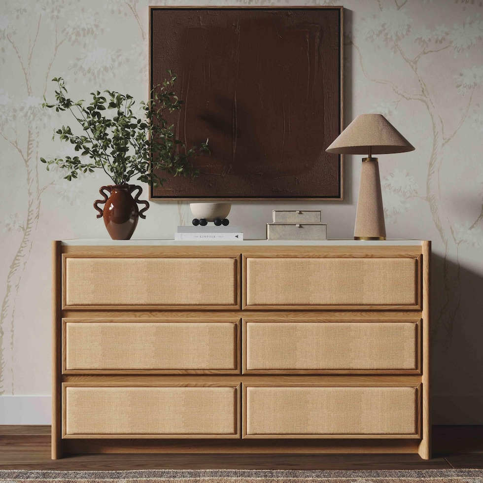 teddie light brown dresser   