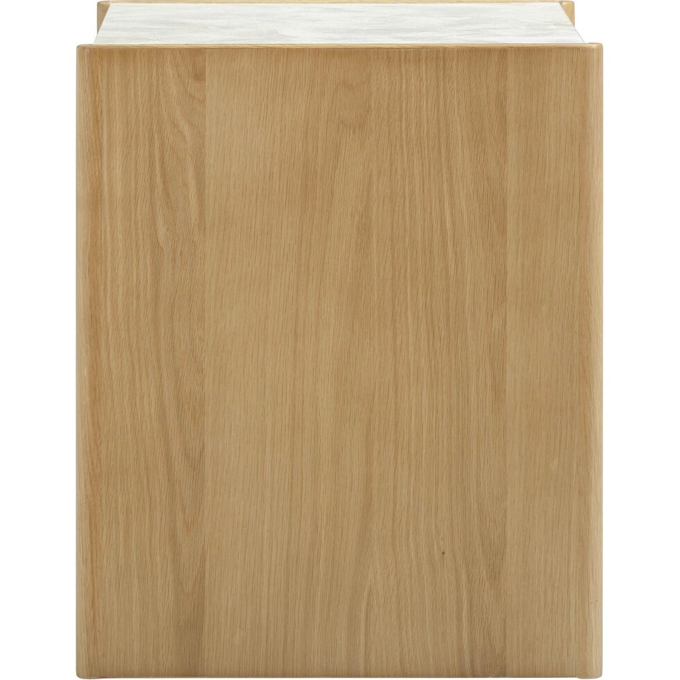 teddie light brown nightstand   