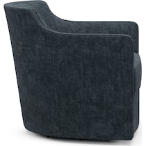 tegan blue swivel chair   