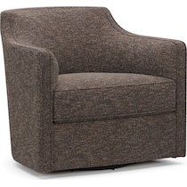 tegan dark brown accent chair   