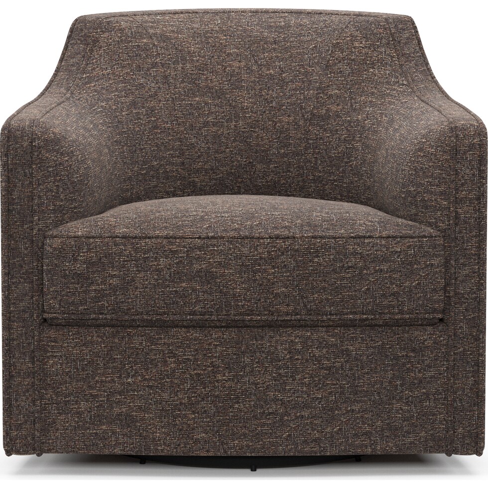 tegan dark brown accent chair   