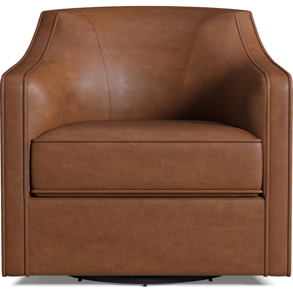 tegan dark brown swivel chair   