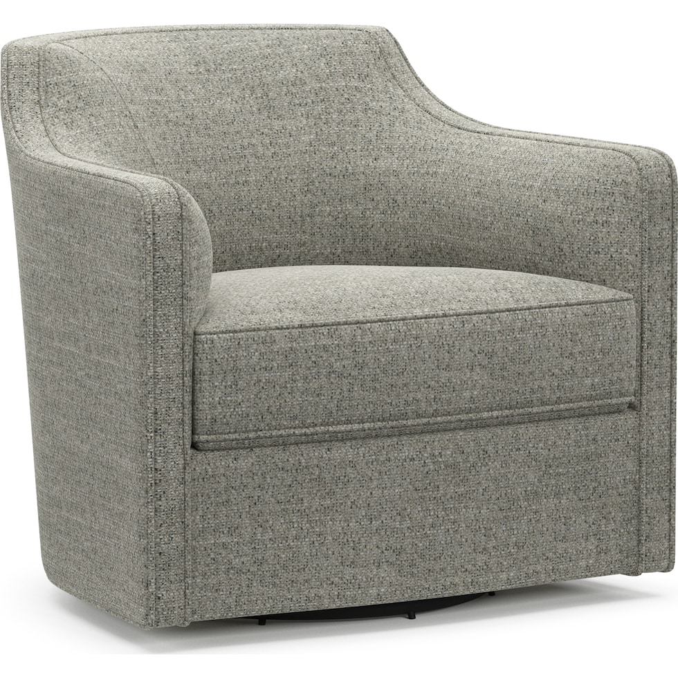 tegan gray swivel chair   