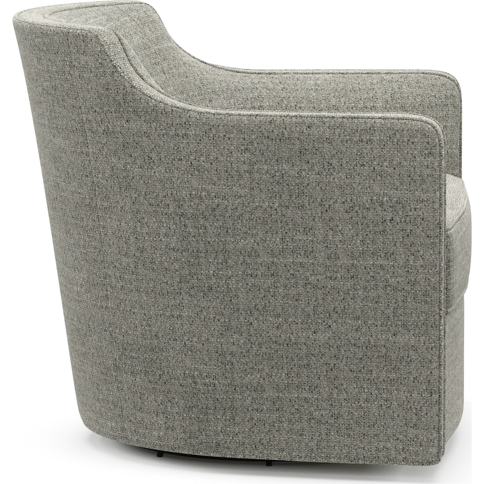 tegan gray swivel chair   