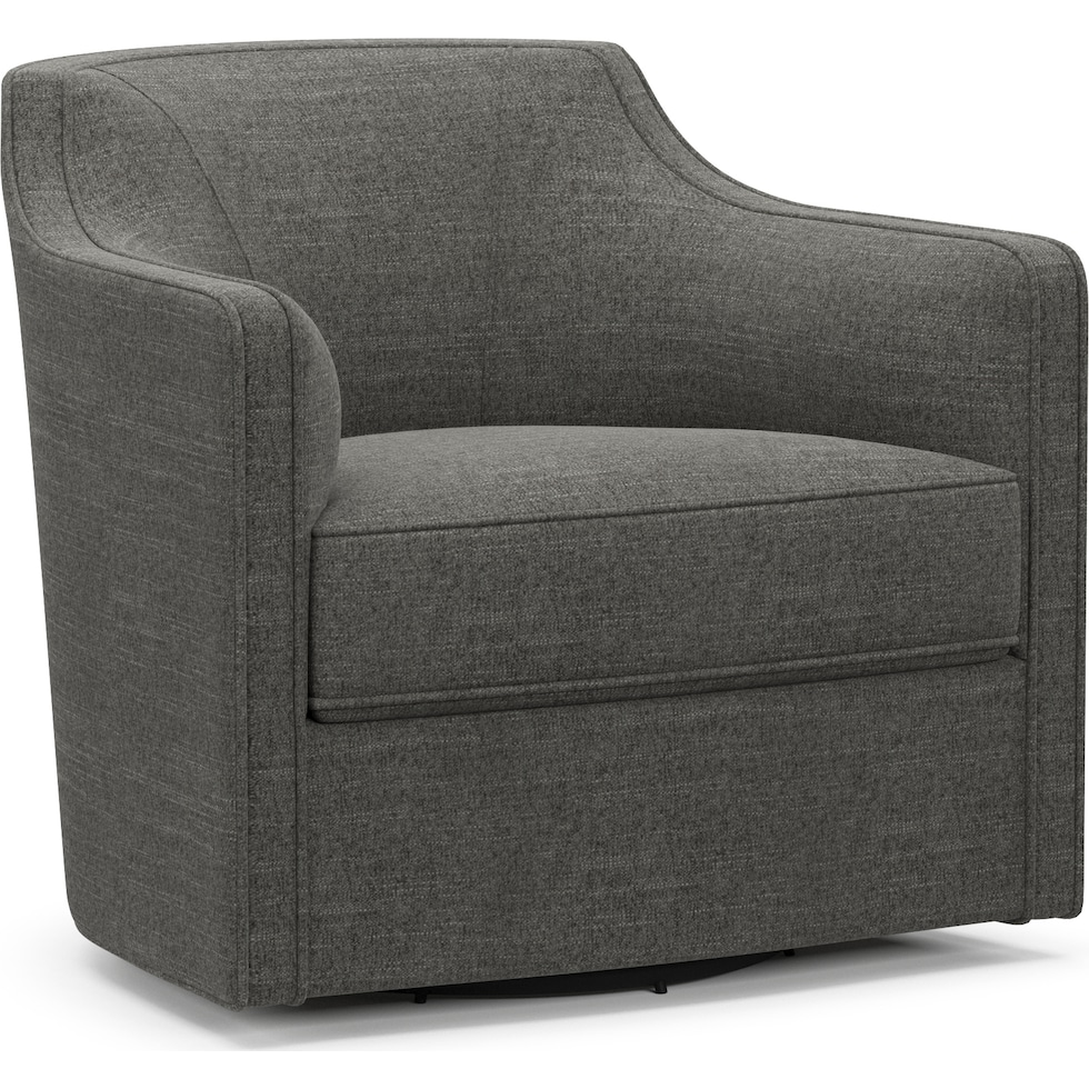 tegan gray swivel chair   