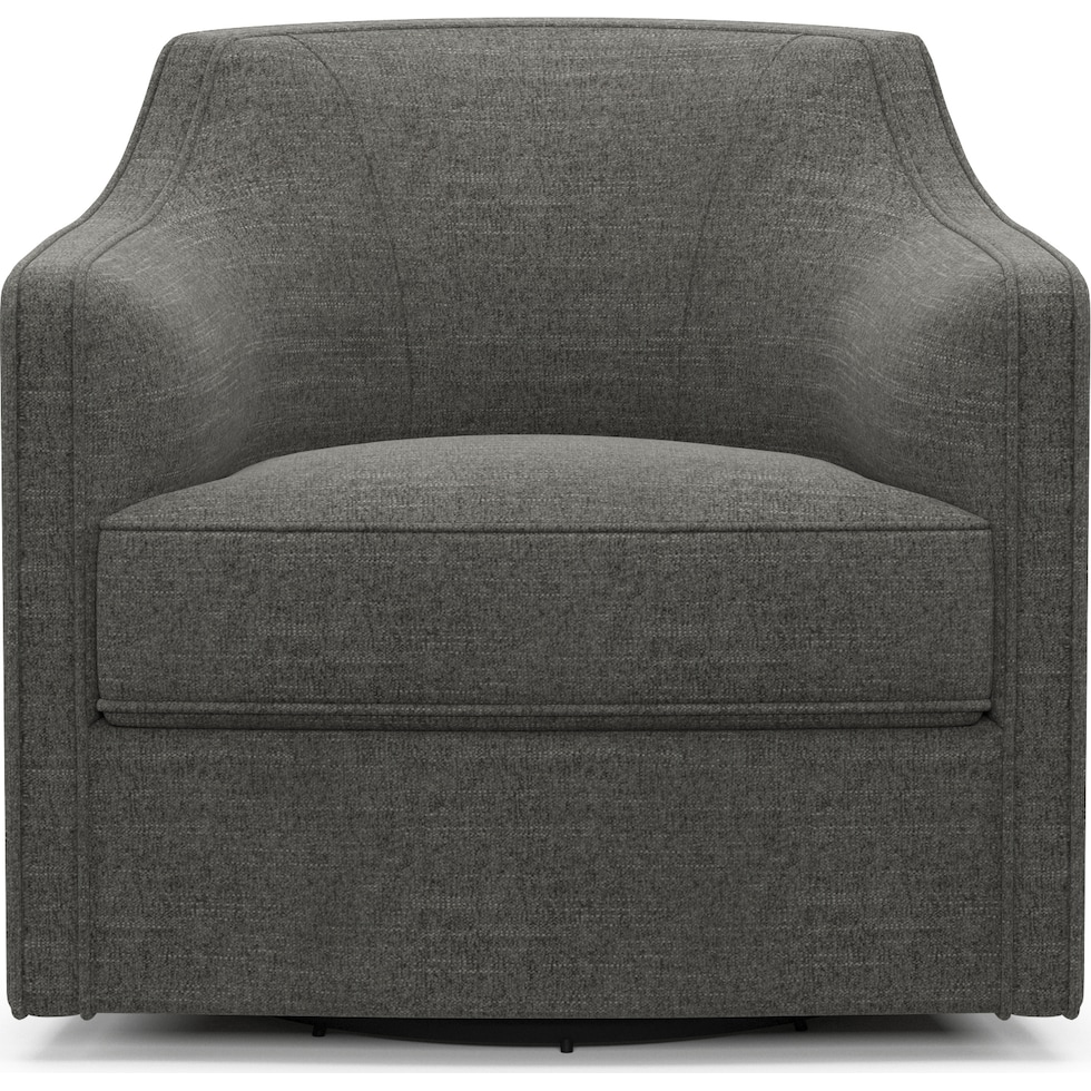 tegan gray swivel chair   