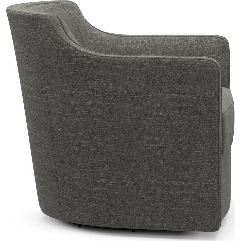 tegan gray swivel chair   