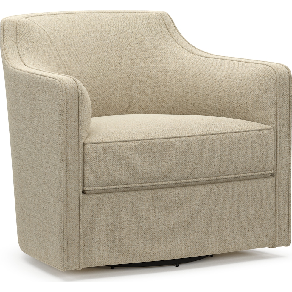 tegan light brown swivel chair   