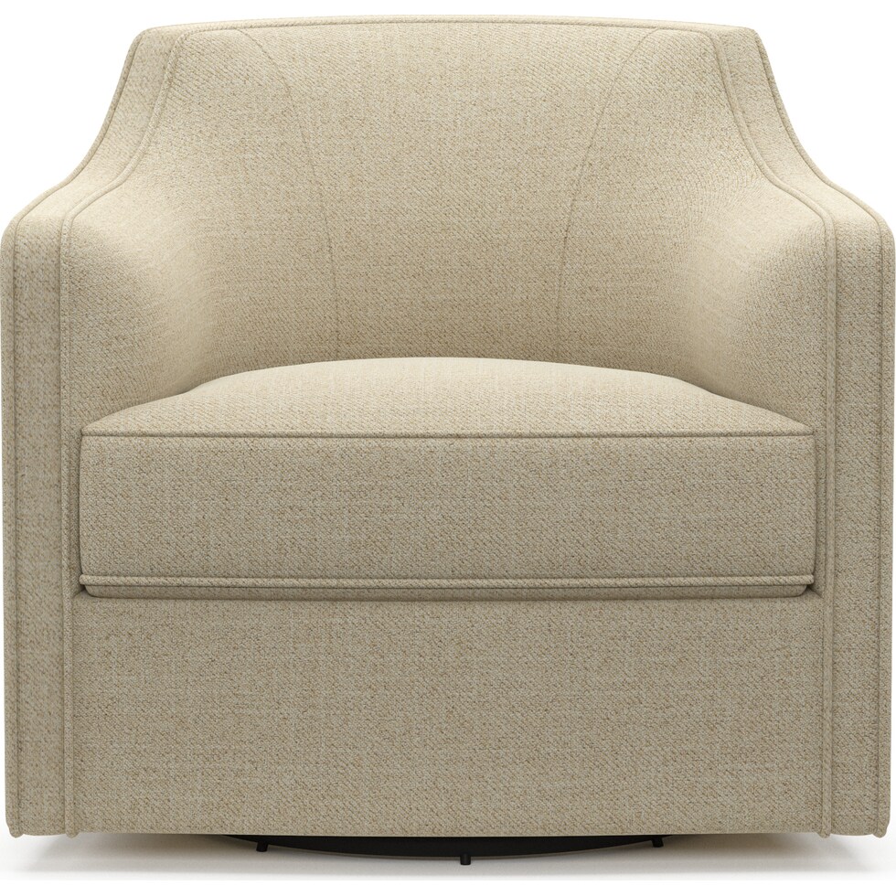 tegan light brown swivel chair   