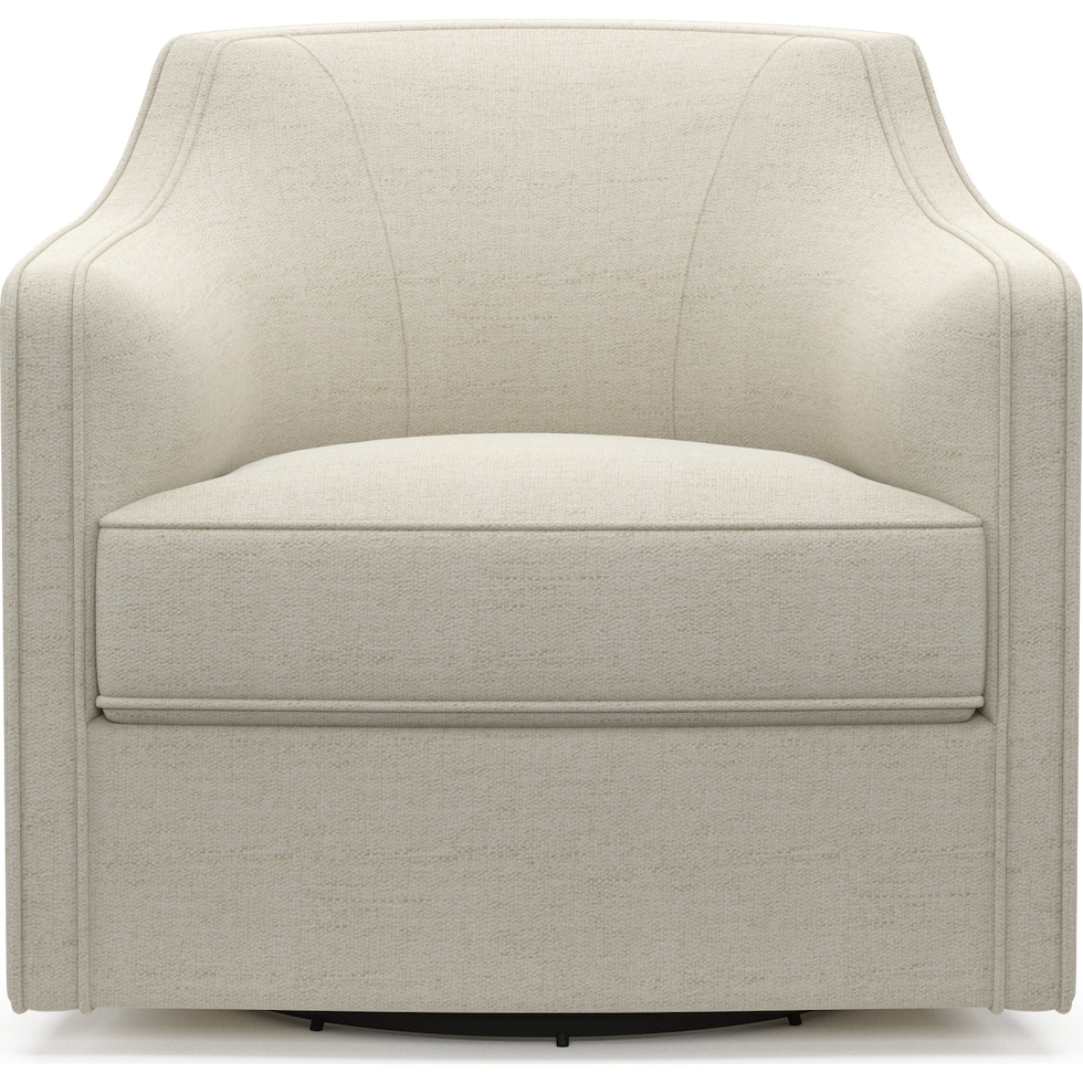 tegan white swivel chair   