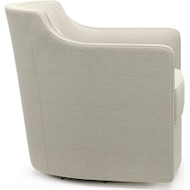 tegan white swivel chair   