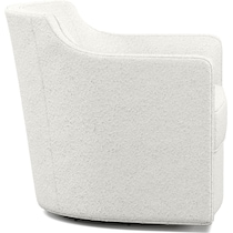 tegan white swivel chair   