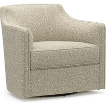 tegan white swivel chair   
