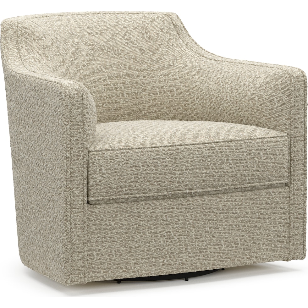 tegan white swivel chair   