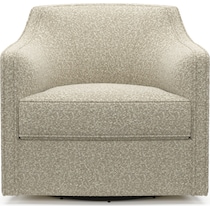 tegan white swivel chair   