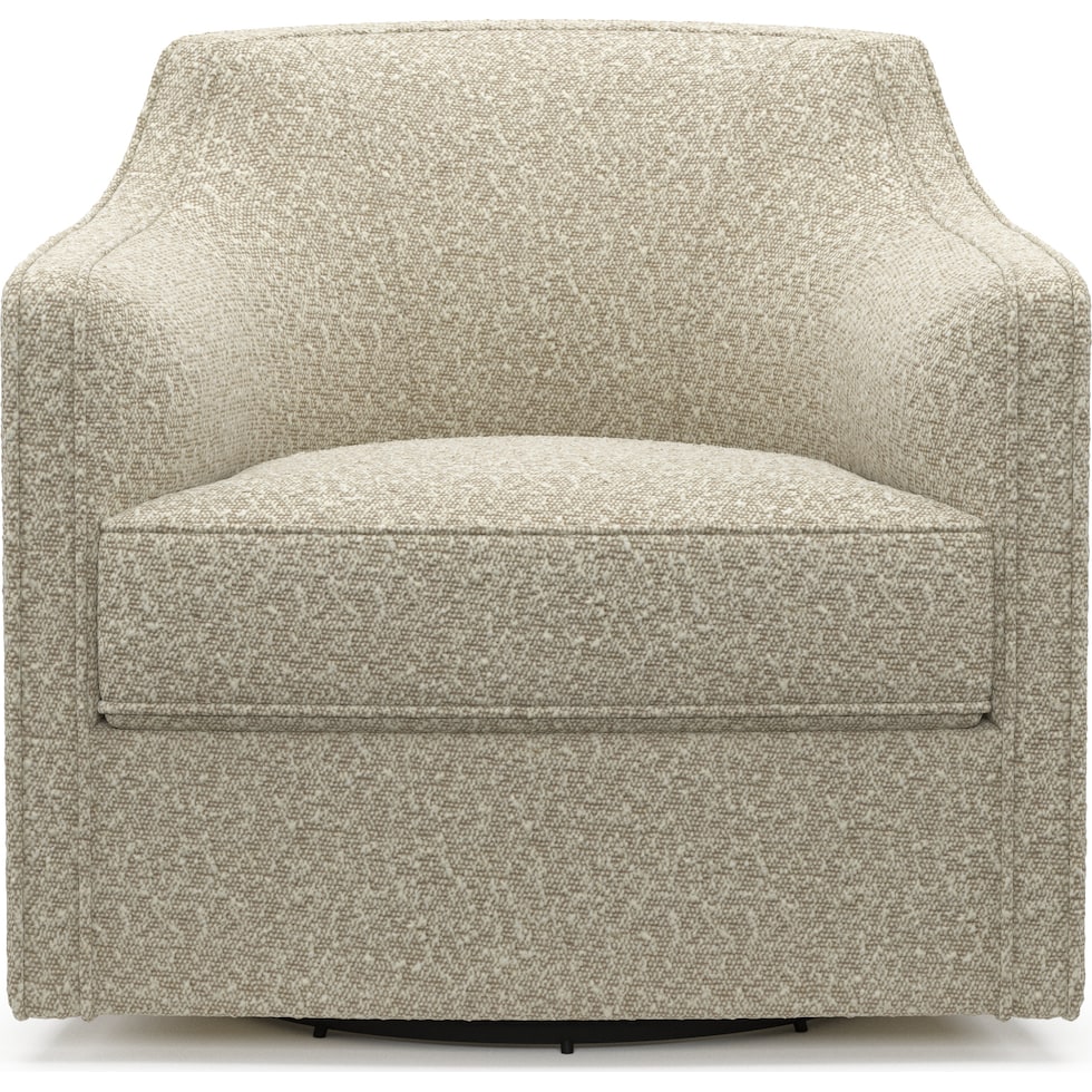 tegan white swivel chair   
