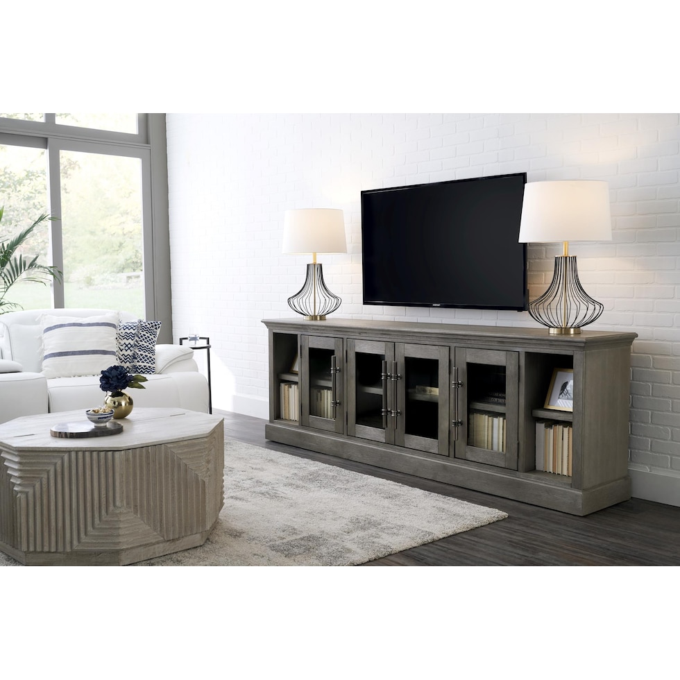 telluride light brown tv stand   
