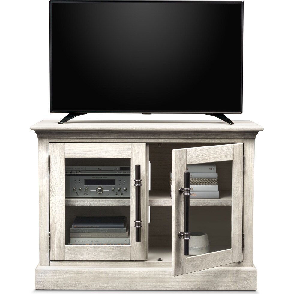 telluride white tv stand   