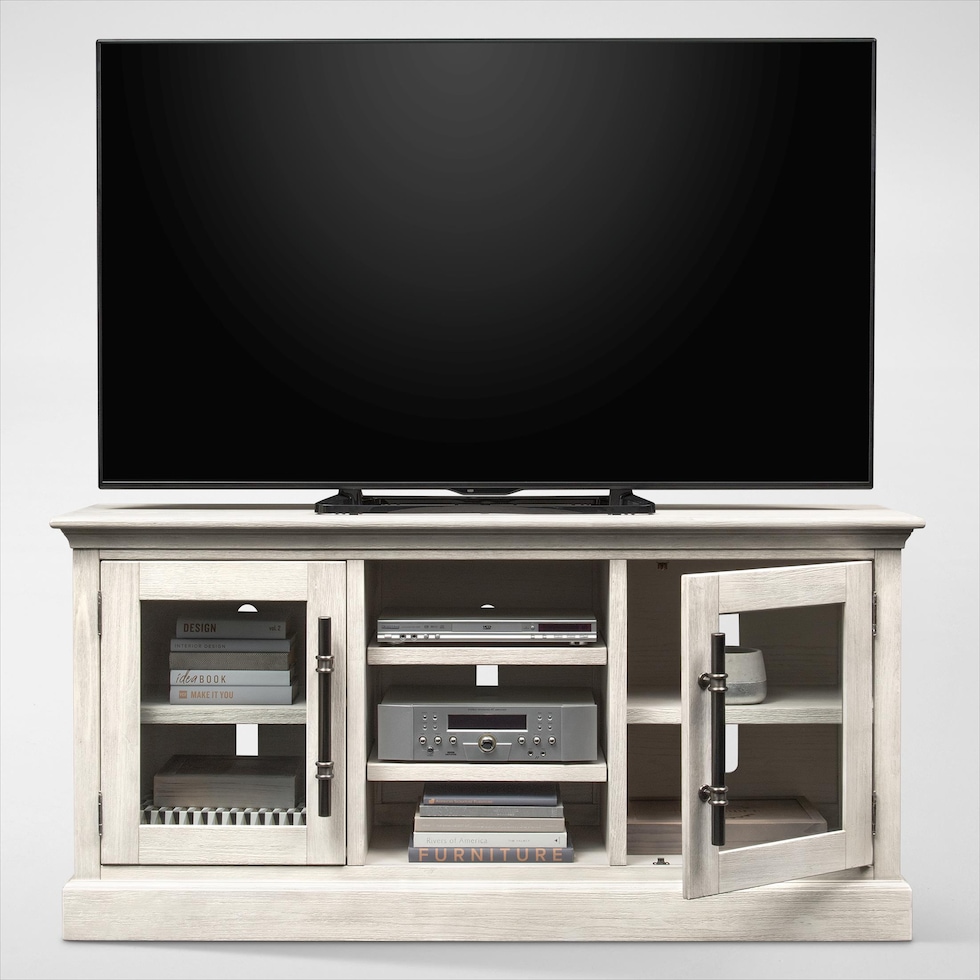 telluride white tv stand   