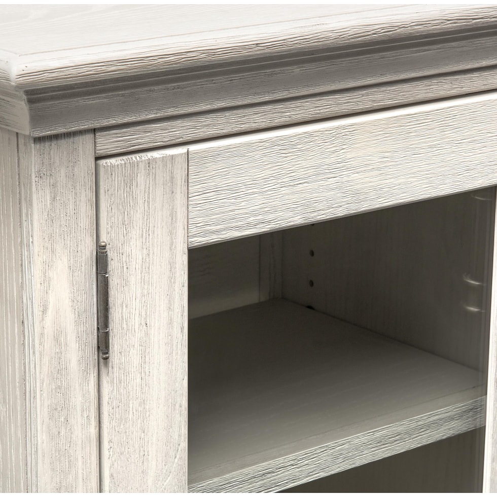 telluride white tv stand   