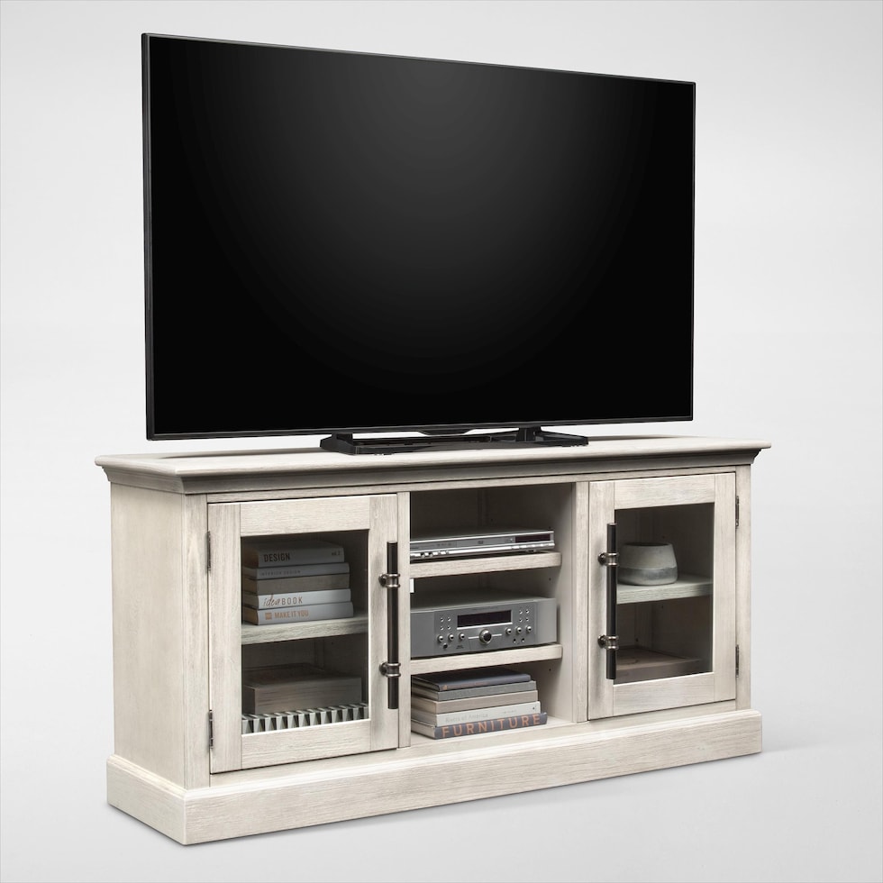 telluride white tv stand   